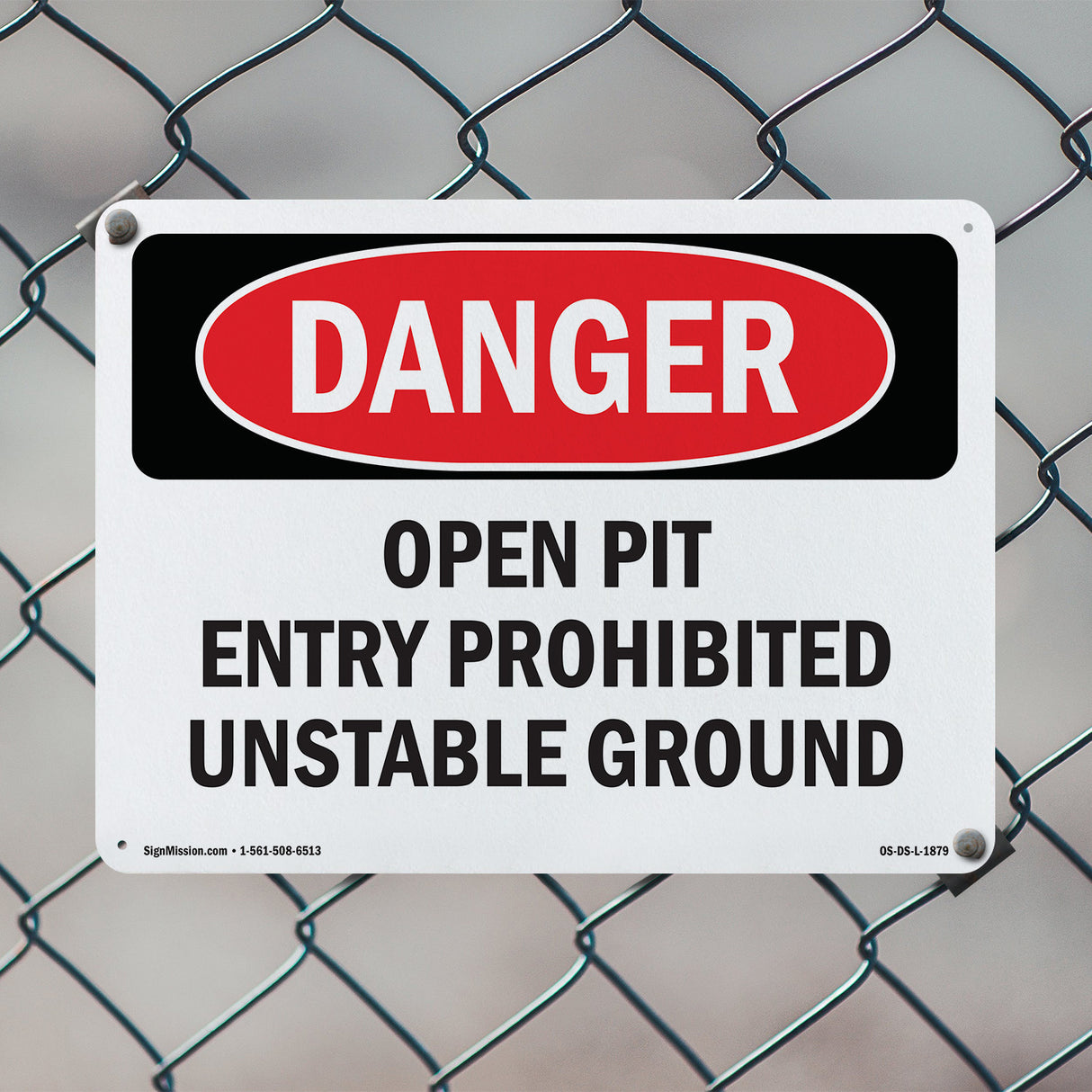 Open Pit Prohibited Unstable Ground