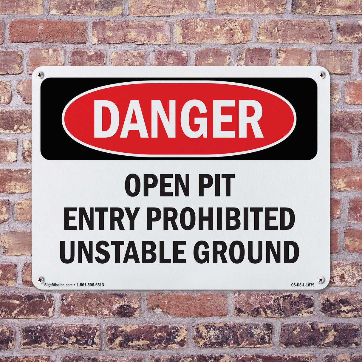 Open Pit Prohibited Unstable Ground