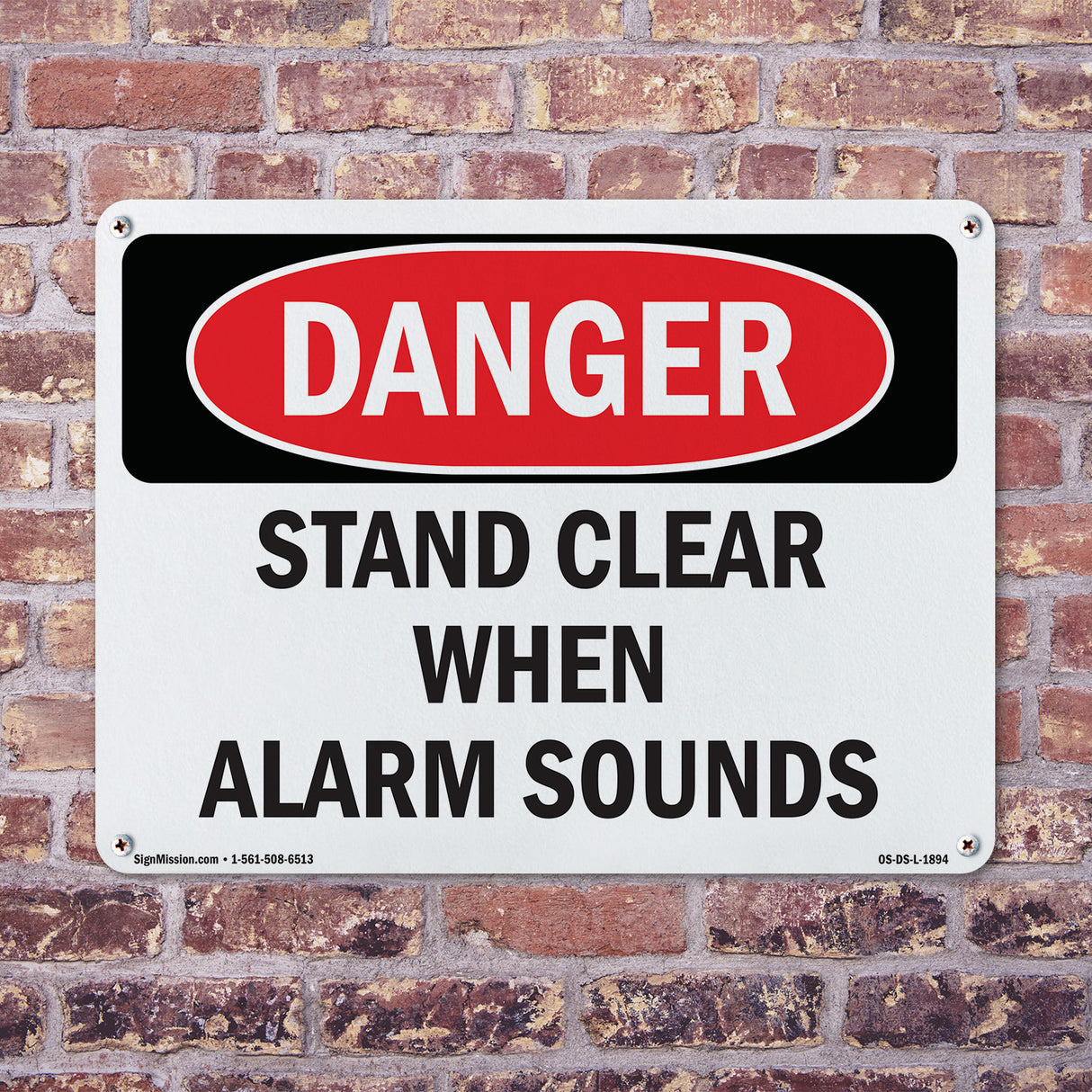 Stand Clear When Alarm Sounds