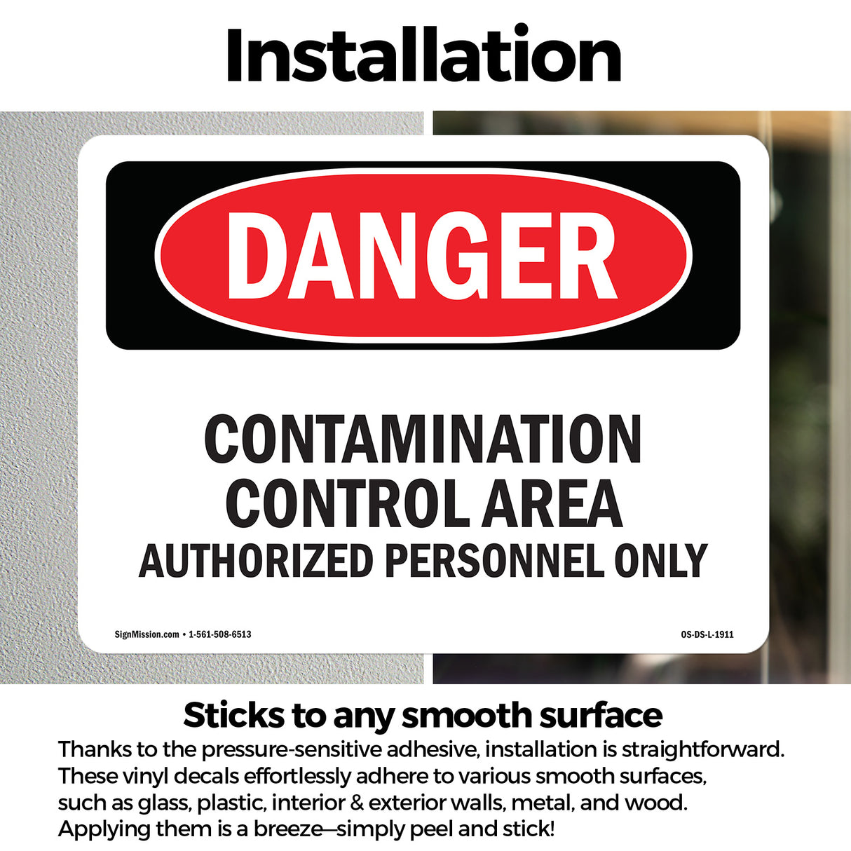 Contamination Control Area Authorized
