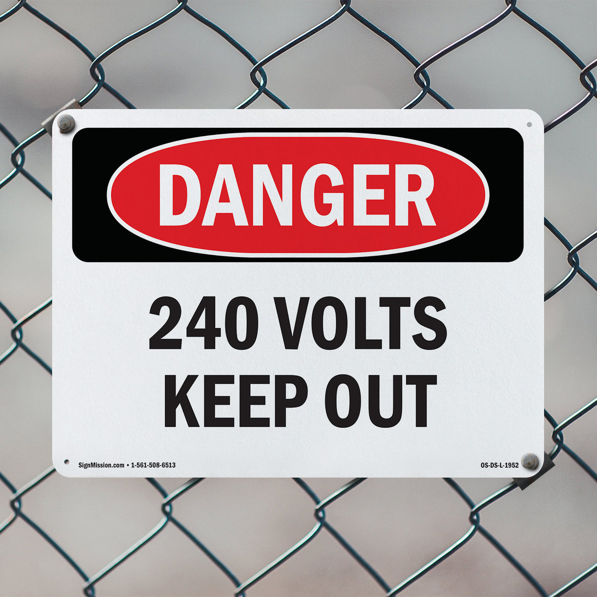 240 Volts Keep Out