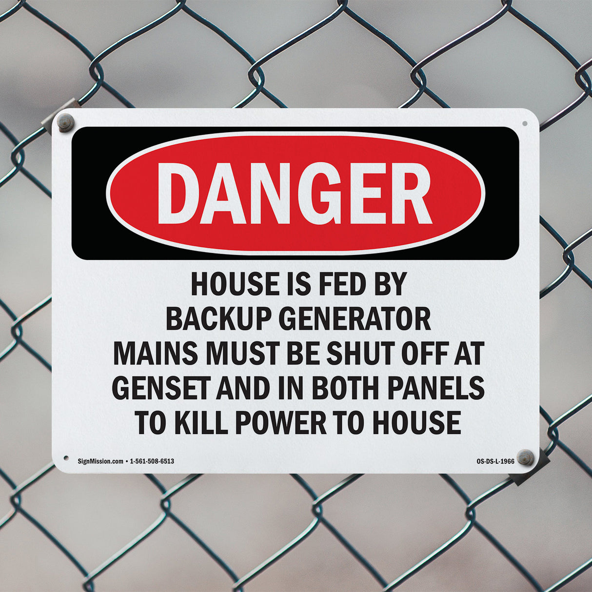 House Is Fed By Backup Generator Mains Must