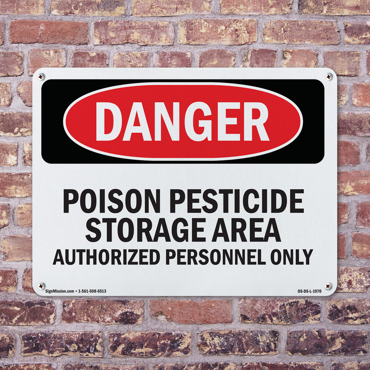 Poison Pesticide Storage Area