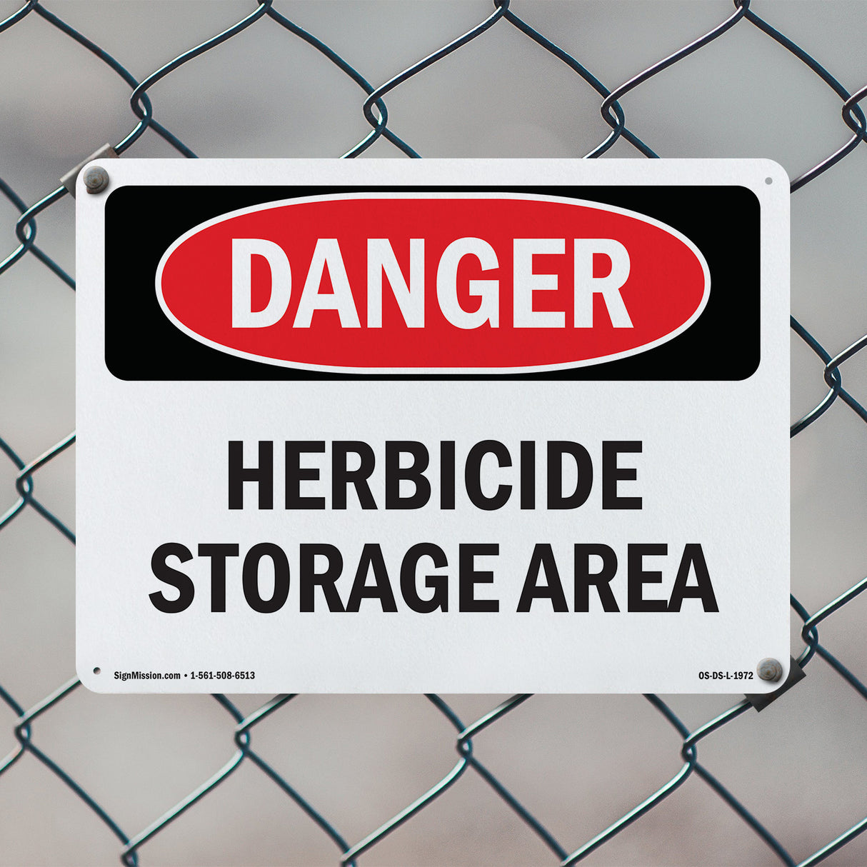 Herbicide Storage Area