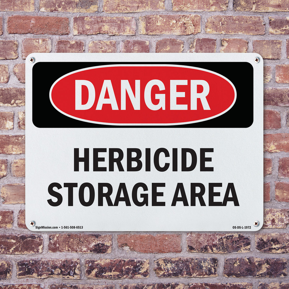 Herbicide Storage Area