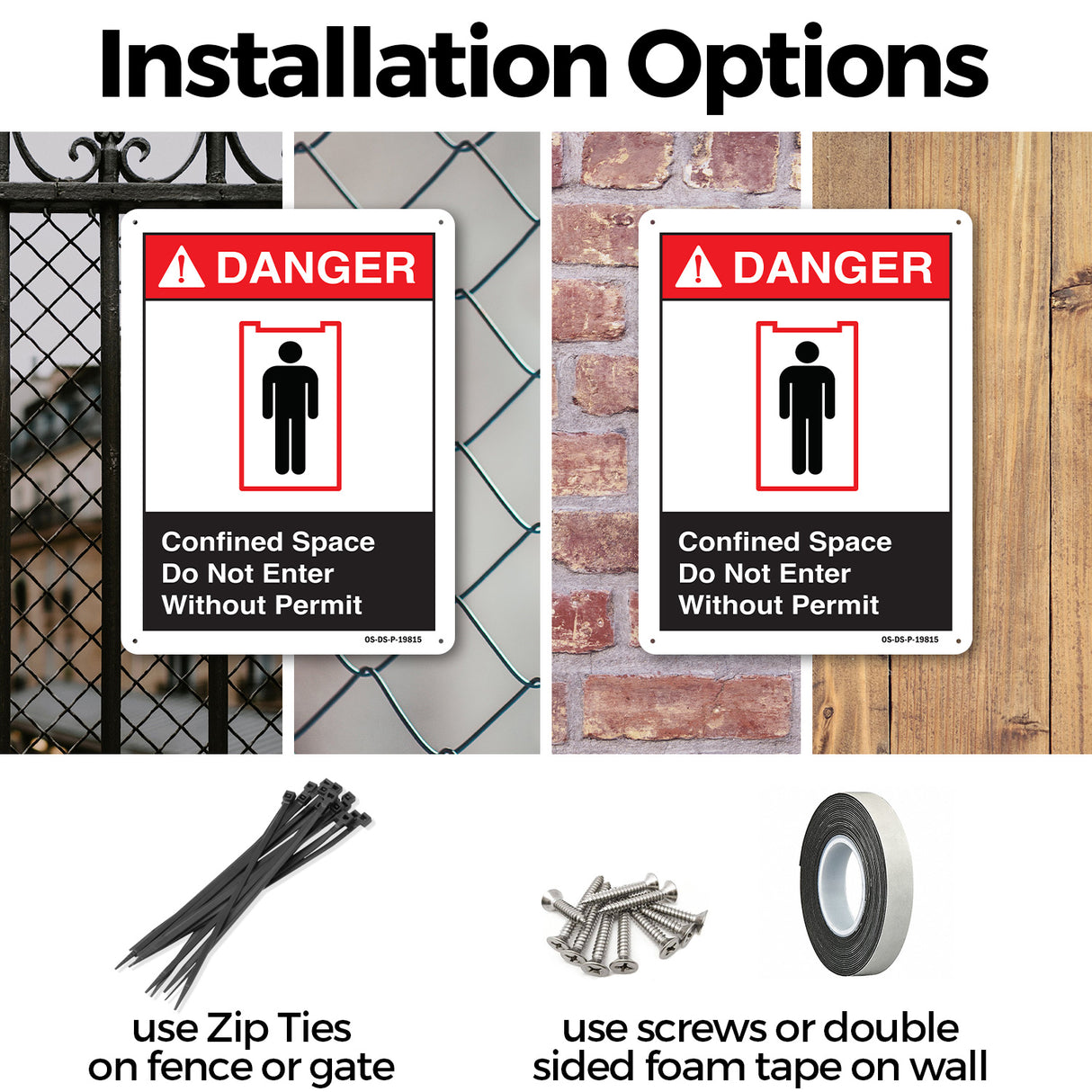 Confined Space Do Not Enter Without Permit (With Graphic)