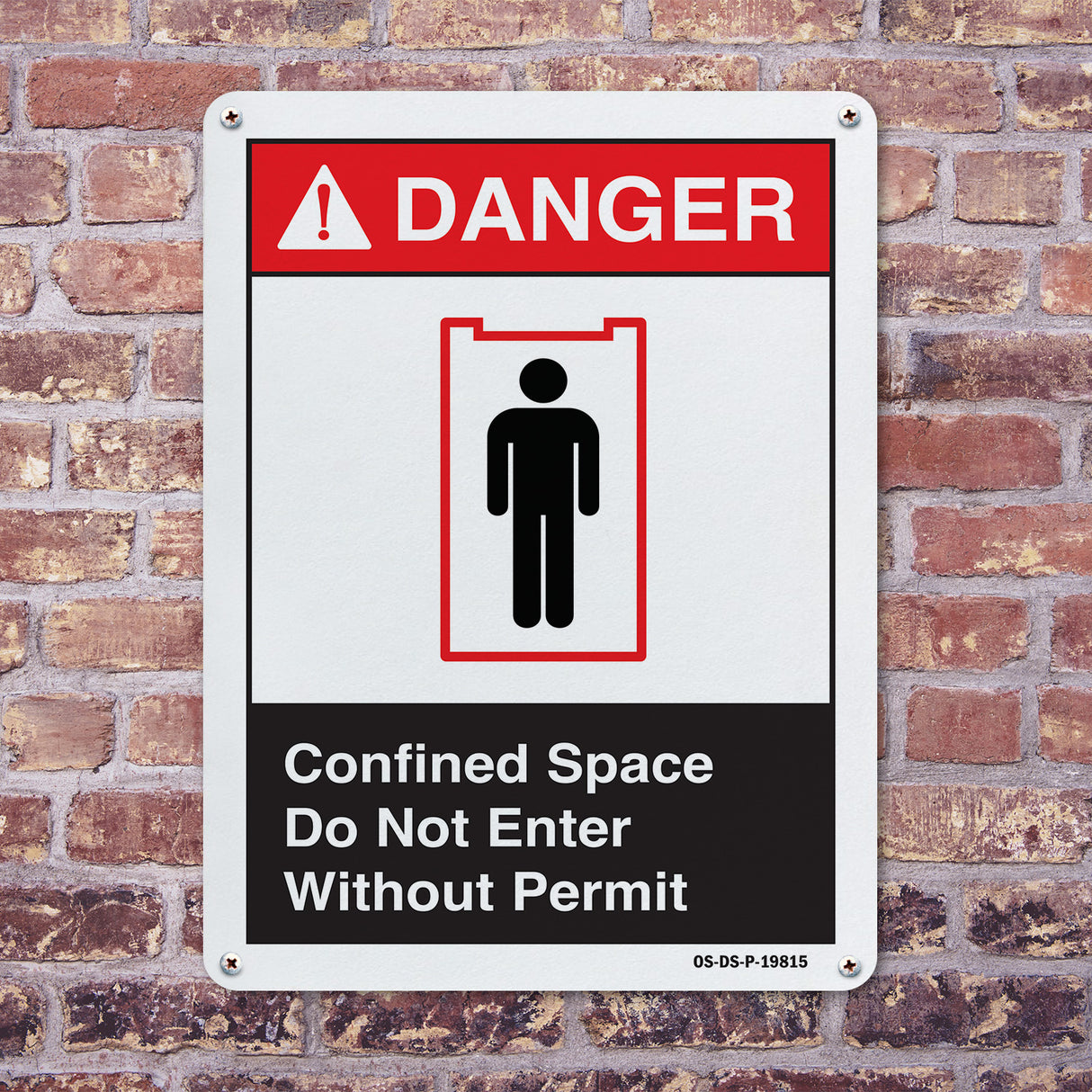 Confined Space Do Not Enter Without Permit (With Graphic)