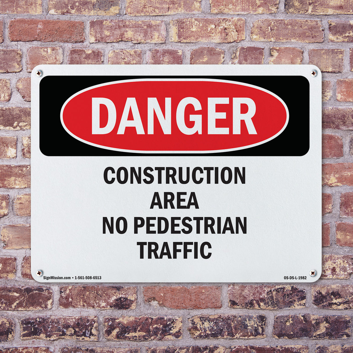 Construction Area No Pedestrian Traffic