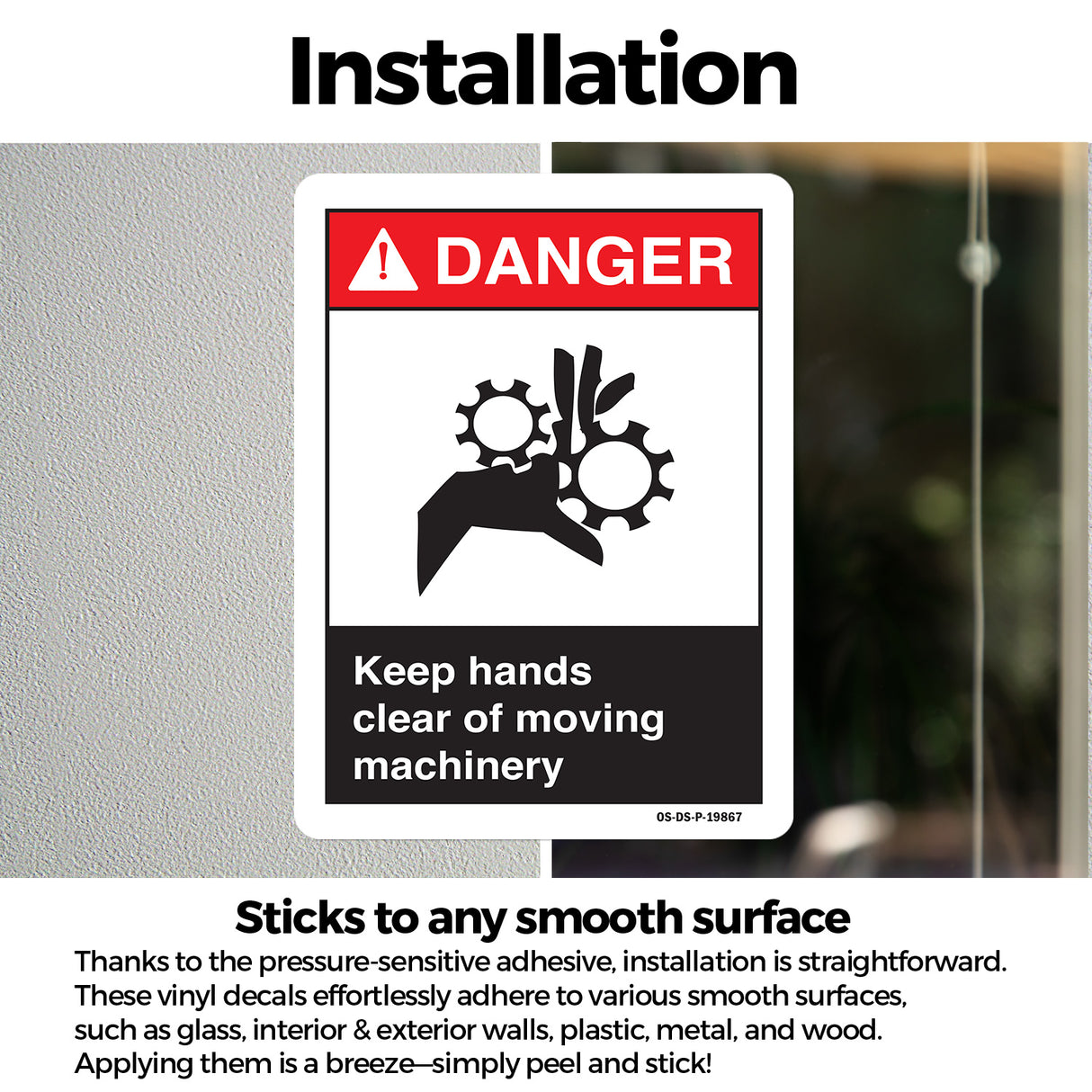 Keep Hands Clear Of Moving Machinery