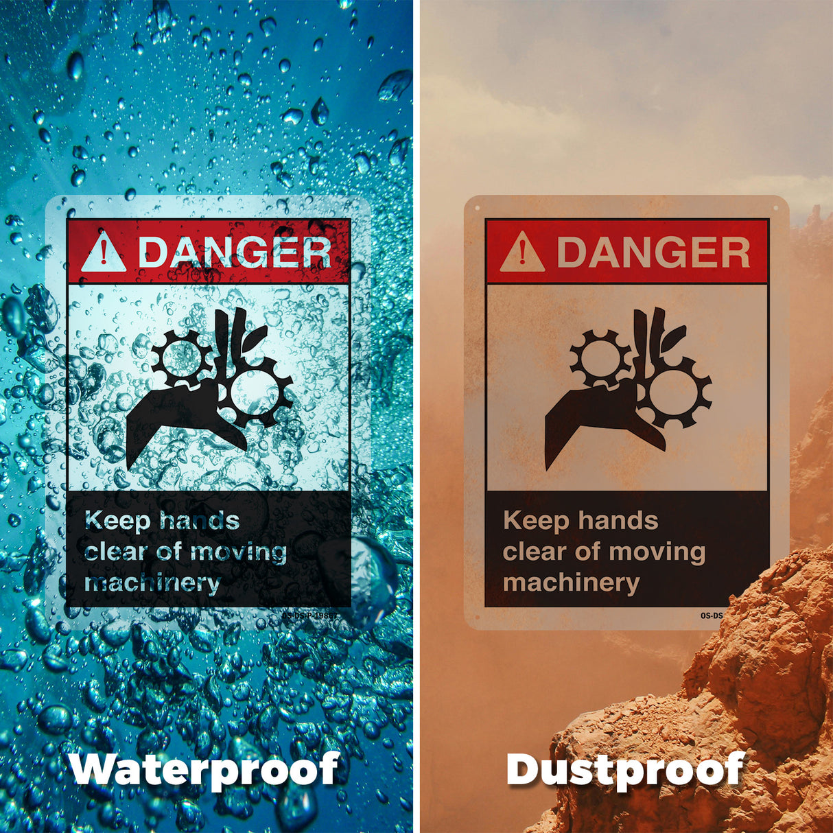 Keep Hands Clear Of Moving Machinery