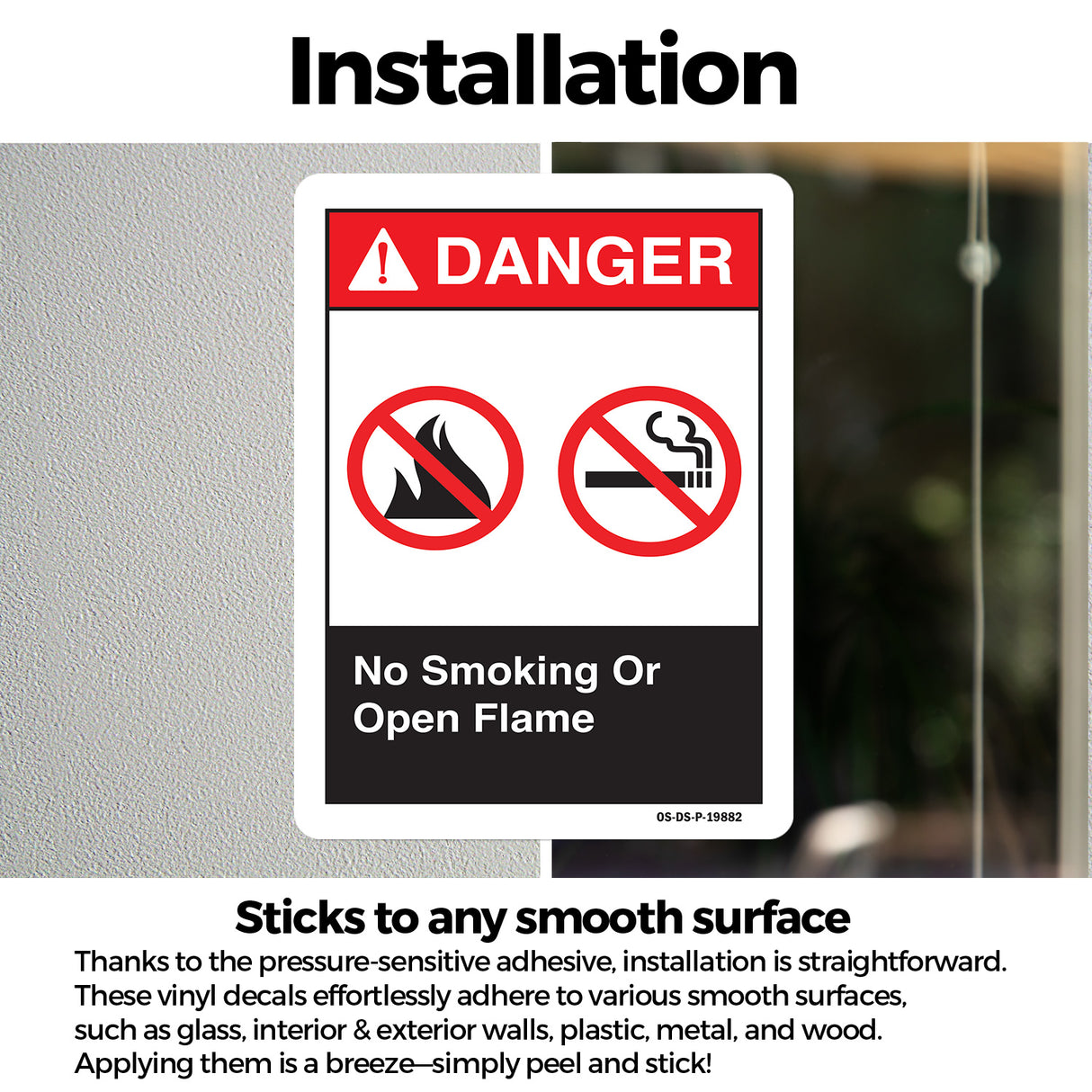 No Smoking or Open Flame