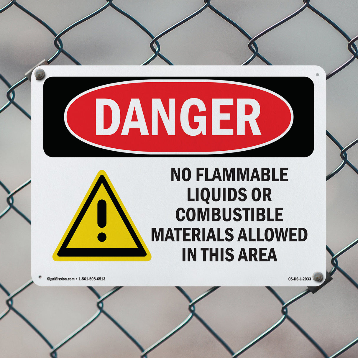 No Flammable Liquids In This Area