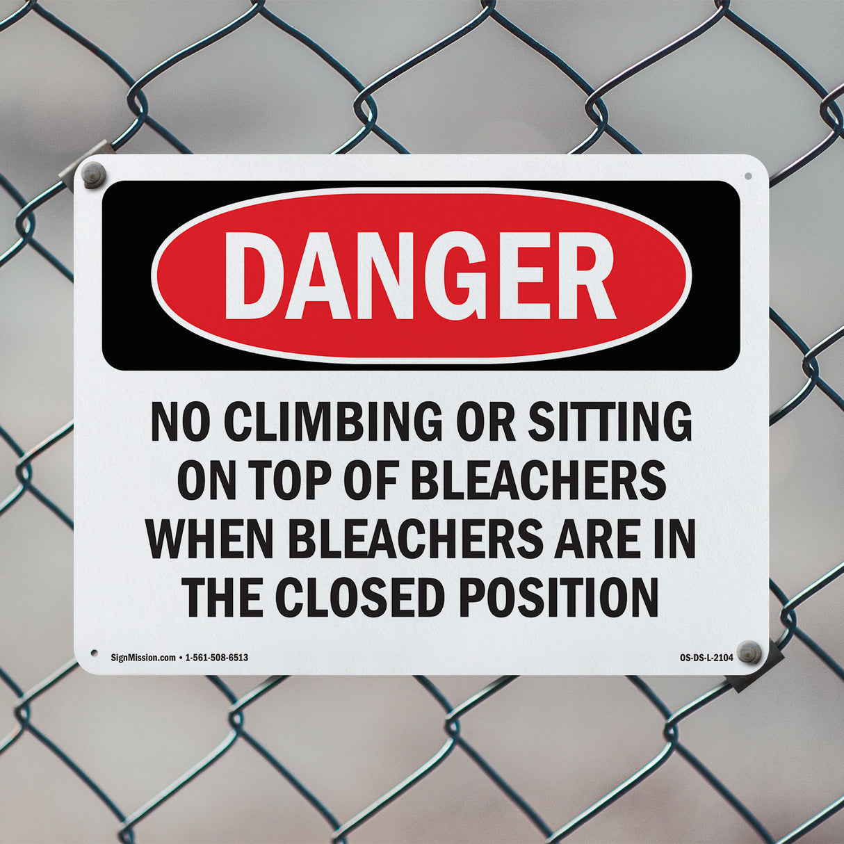 No Climbing Or Sitting On Top Of Bleachers