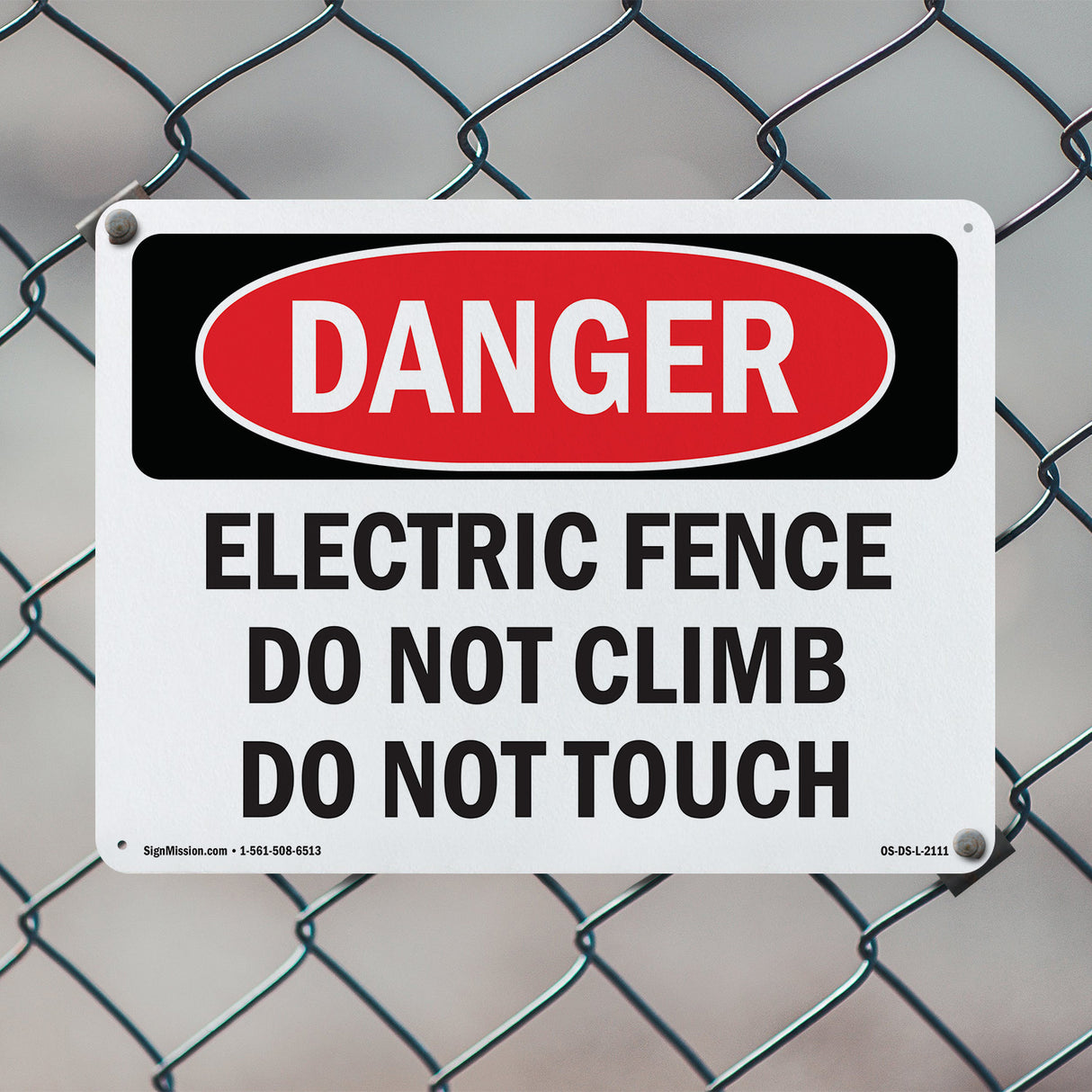 Electric Fence Do Not Climb Do Not Touch