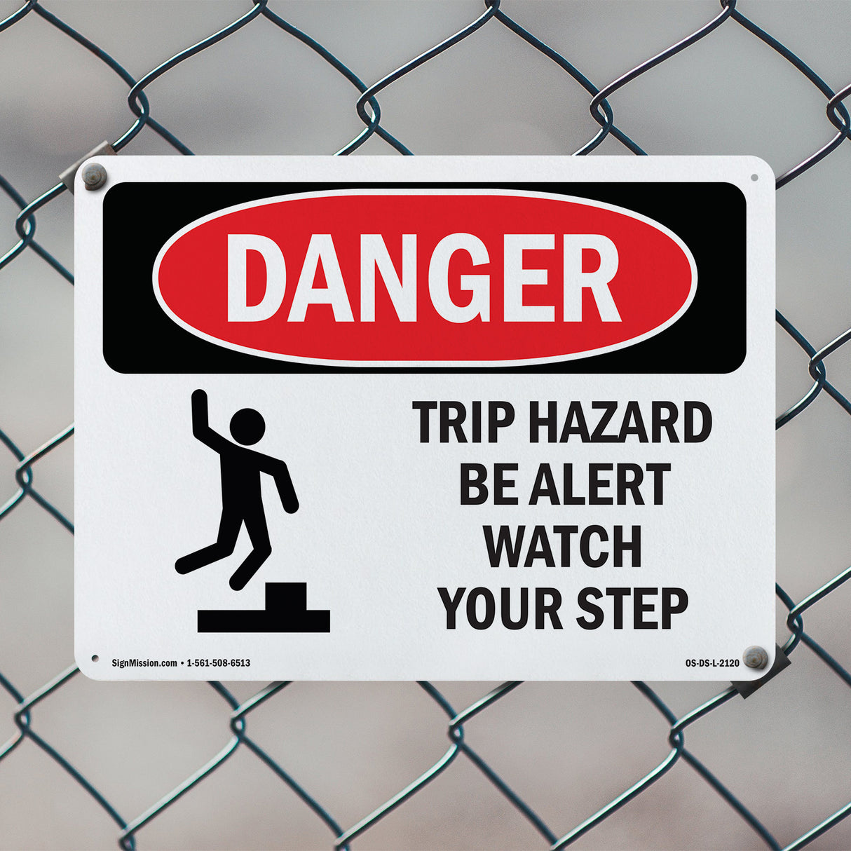 Trip Hazard Be Alert Watch Your Step