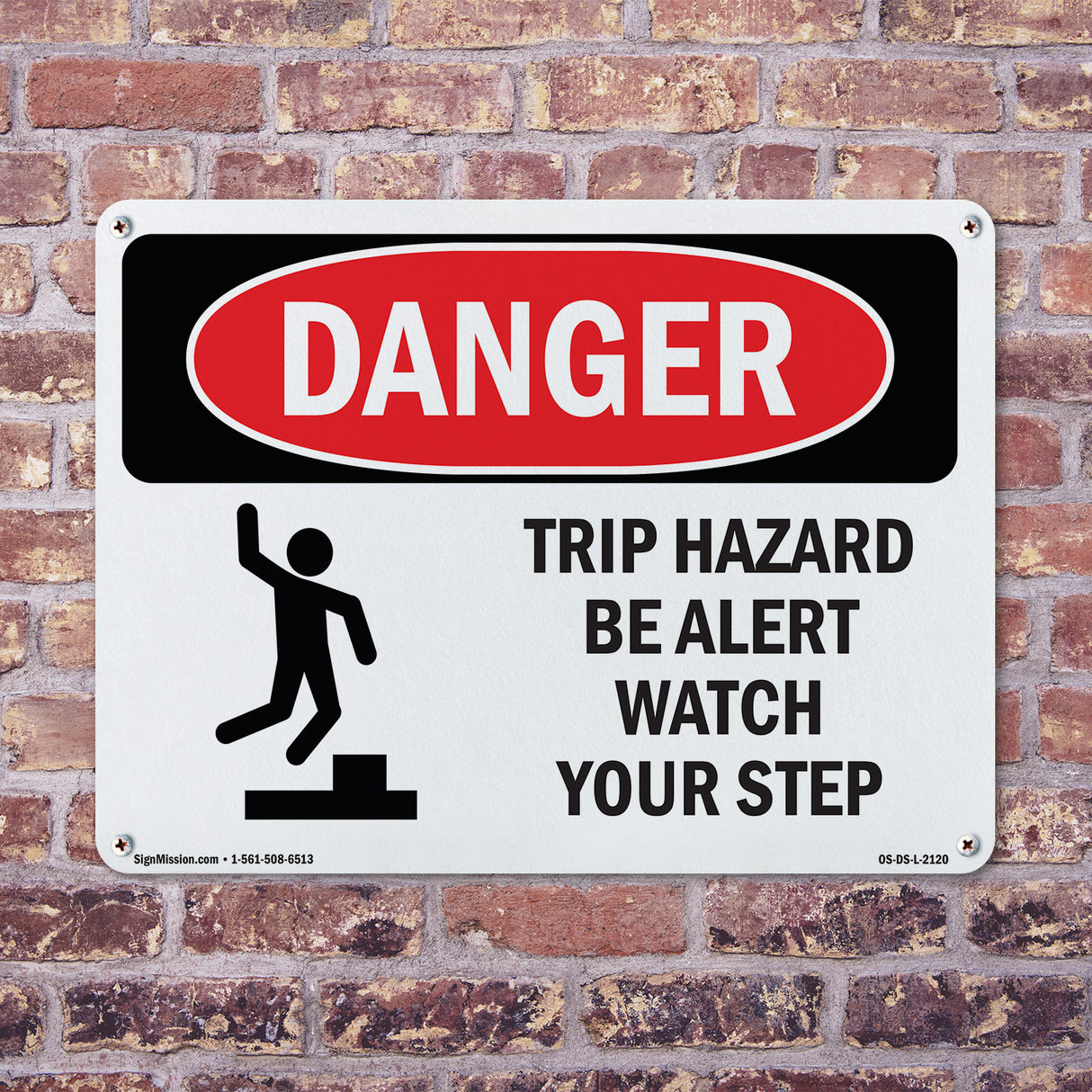 Trip Hazard Be Alert Watch Your Step
