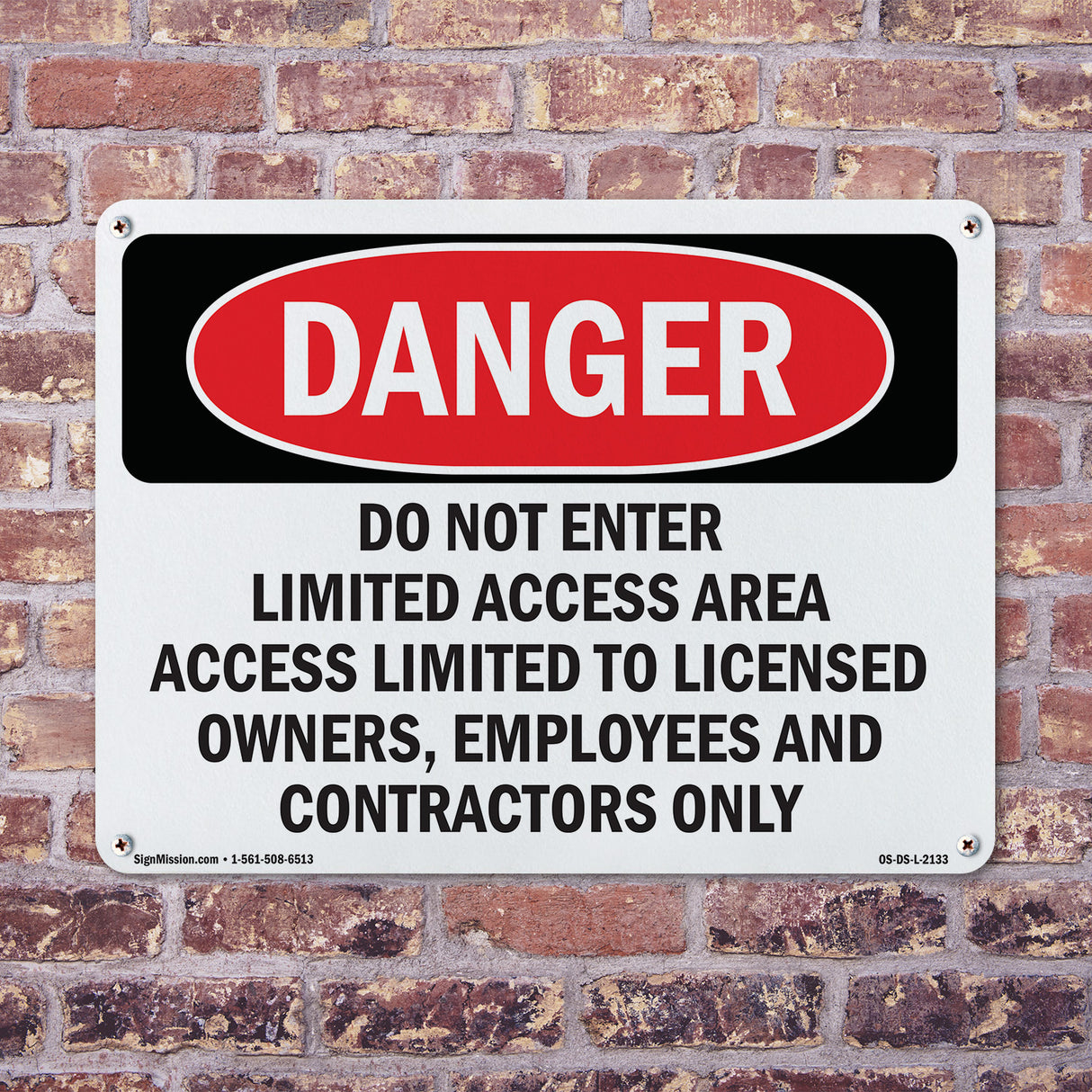 Do Not Enter Limited Access Area Access