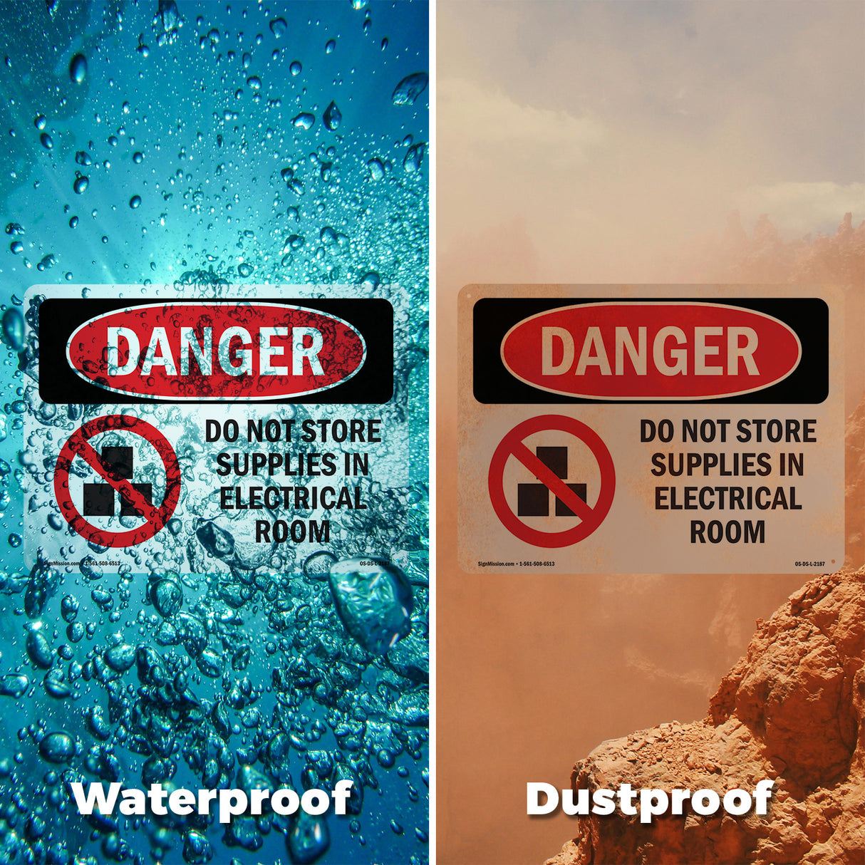 Do Not Store Supplies In Electrical