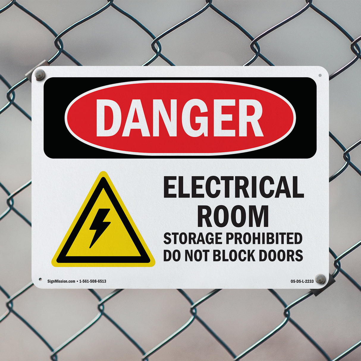 Electrical Room Storage Prohibited