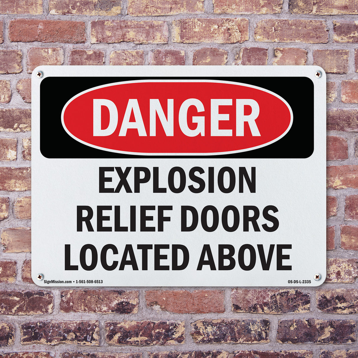 Explosion Relief Doors Located Above