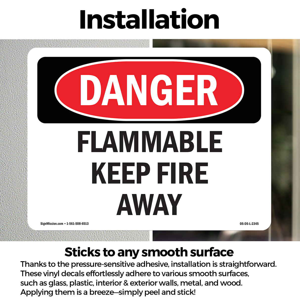 Flammable Keep Fire Away