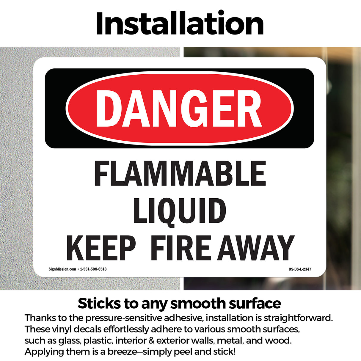 Flammable Liquid Keep Fire Away