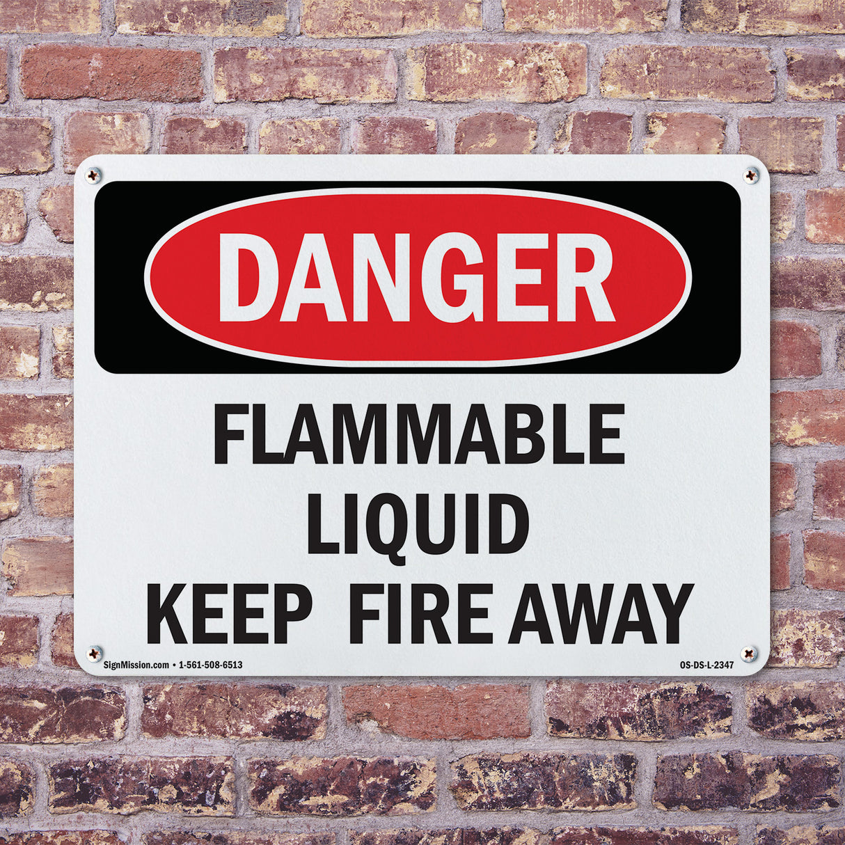 Flammable Liquid Keep Fire Away