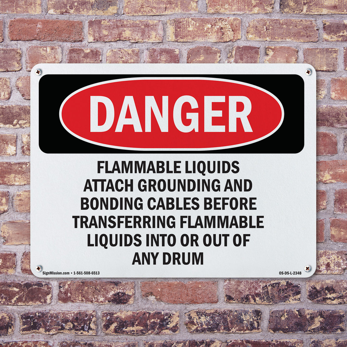 Flammable Liquids Attach Grounding And Bonding