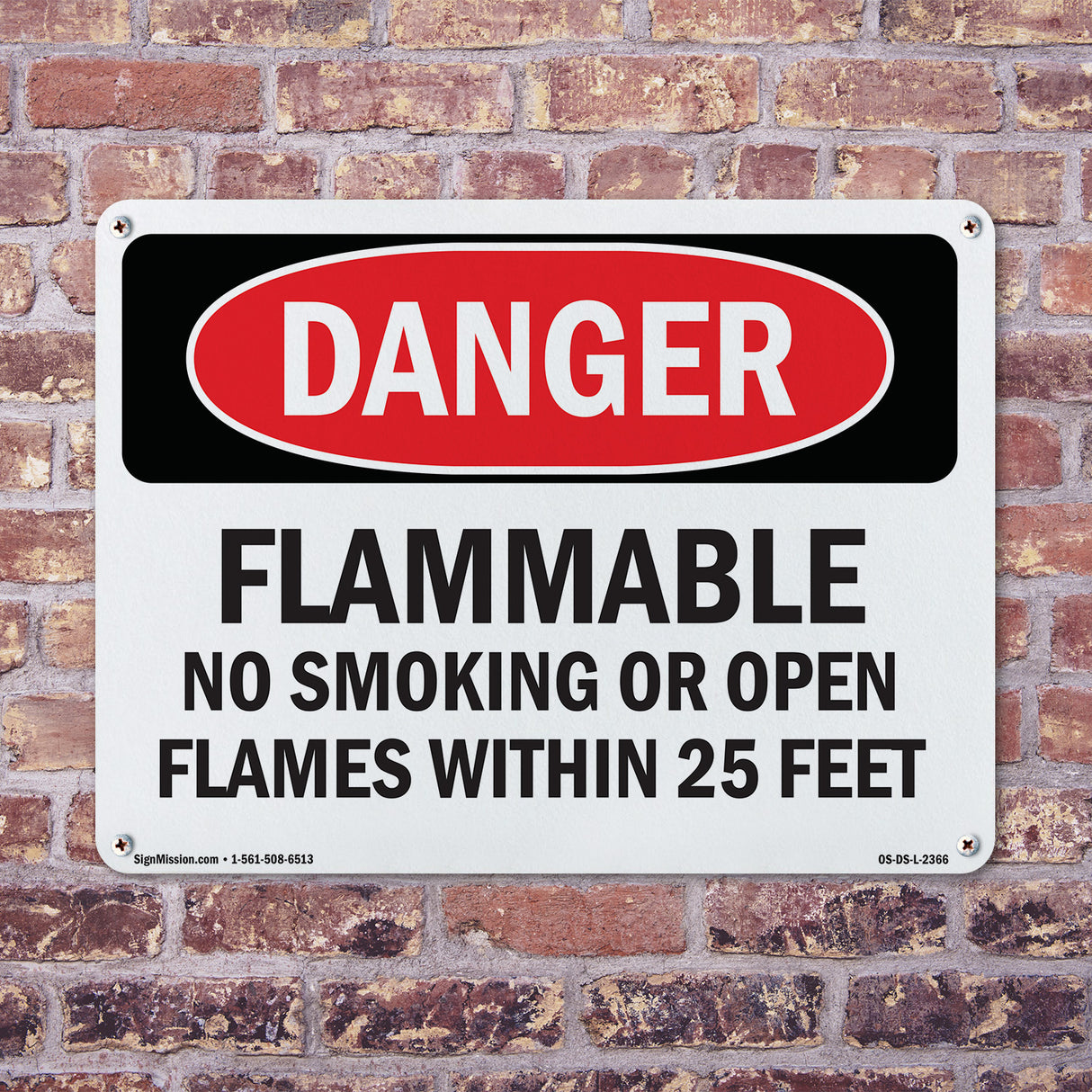 Flammable No Smoking Or Open Flames Within 25 Feet