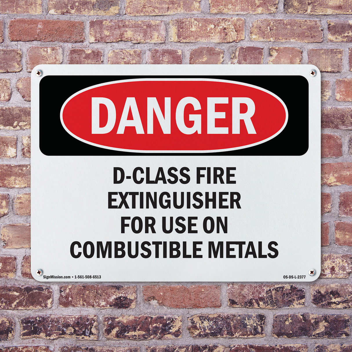 D-Class Fire Extinguisher For Use On Combustible