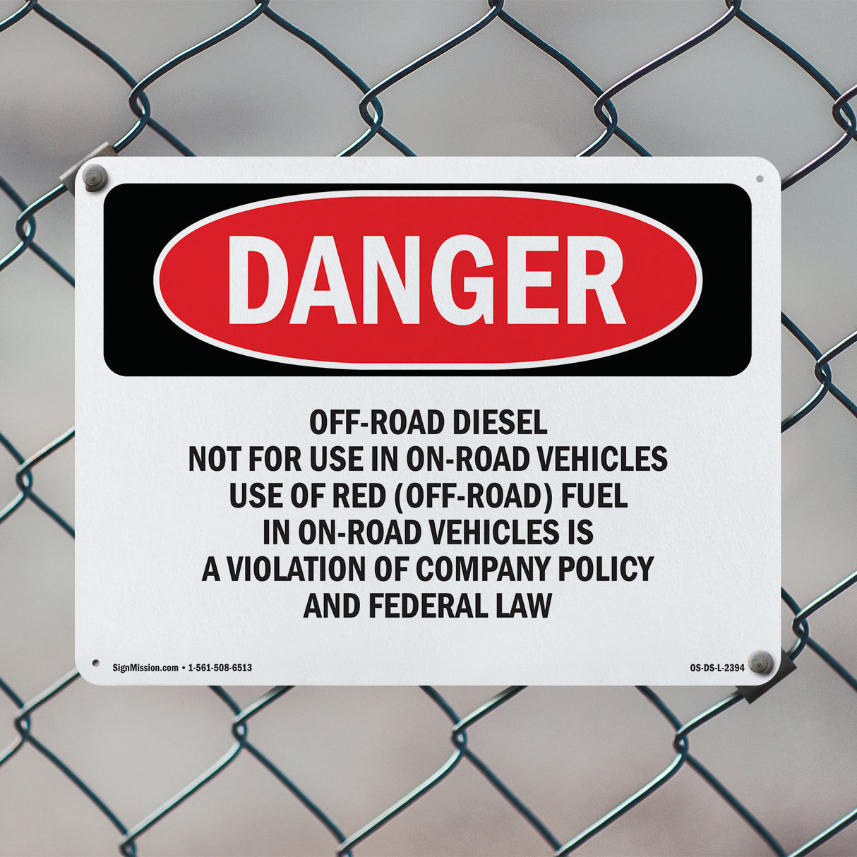 Off-Road Diesel Not For Use In On-Road Vehicles