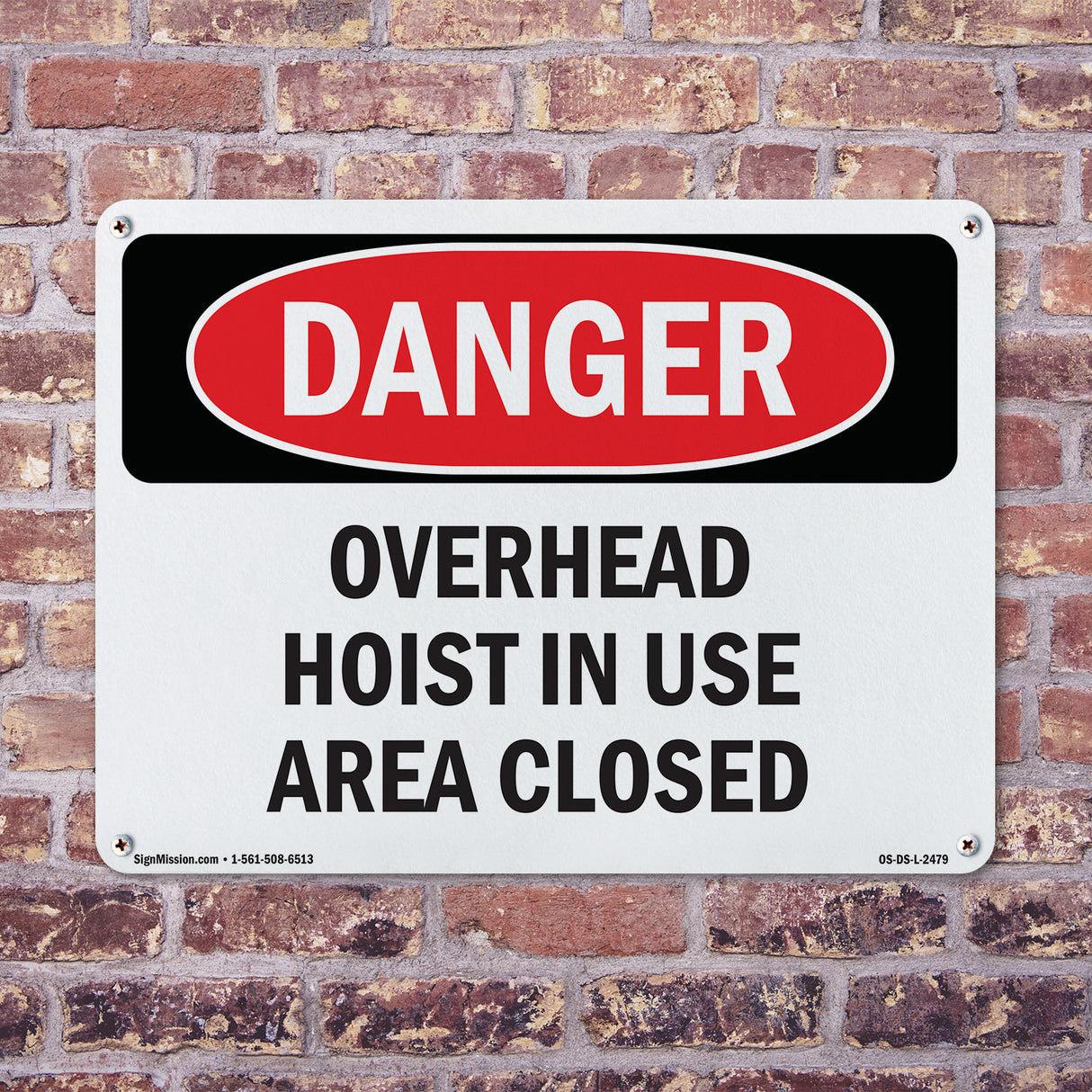 Overhead Hoist In Use Area Closed
