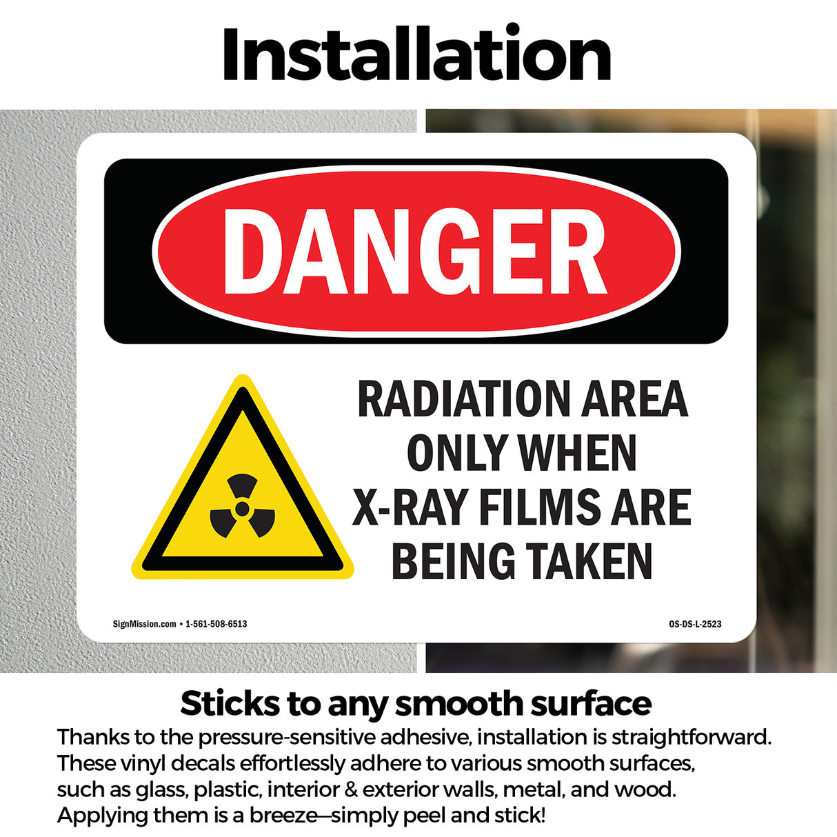 Radiation Area Only When X-Ray