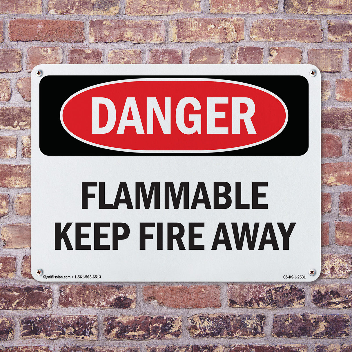 Flammable Keep Fire Away