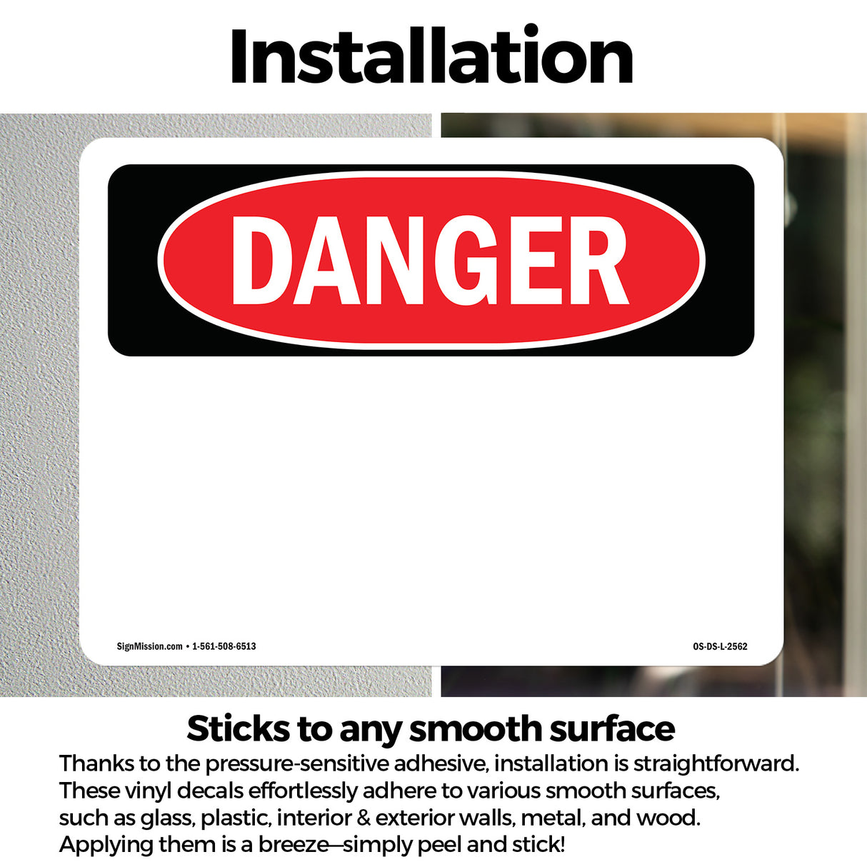 Danger Blank Write-On