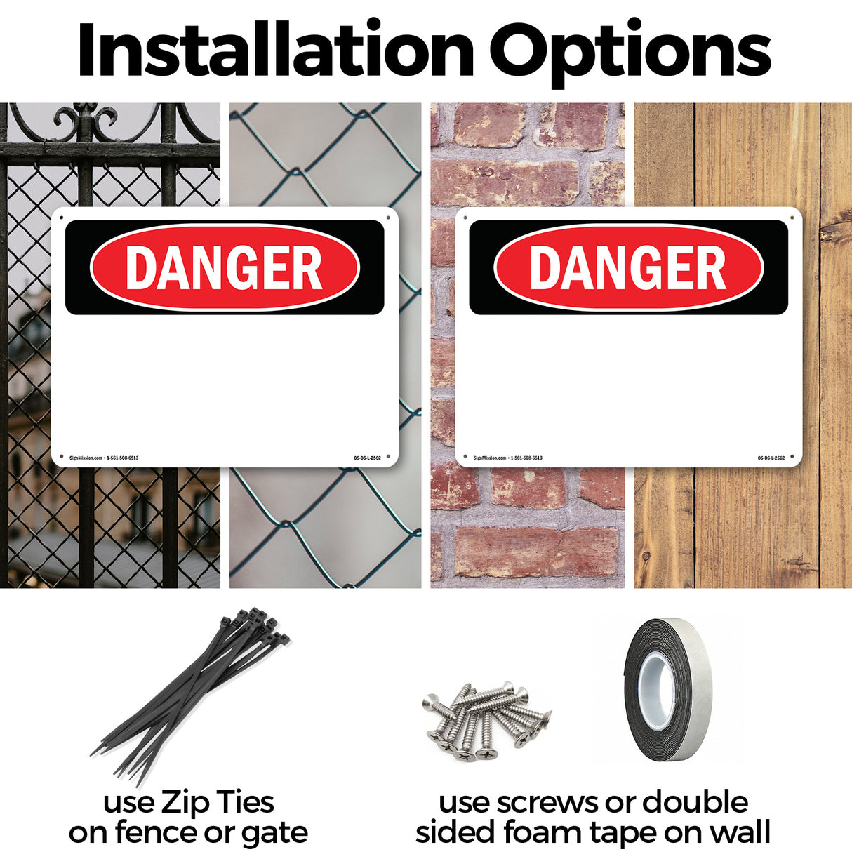 Danger Blank Write-On