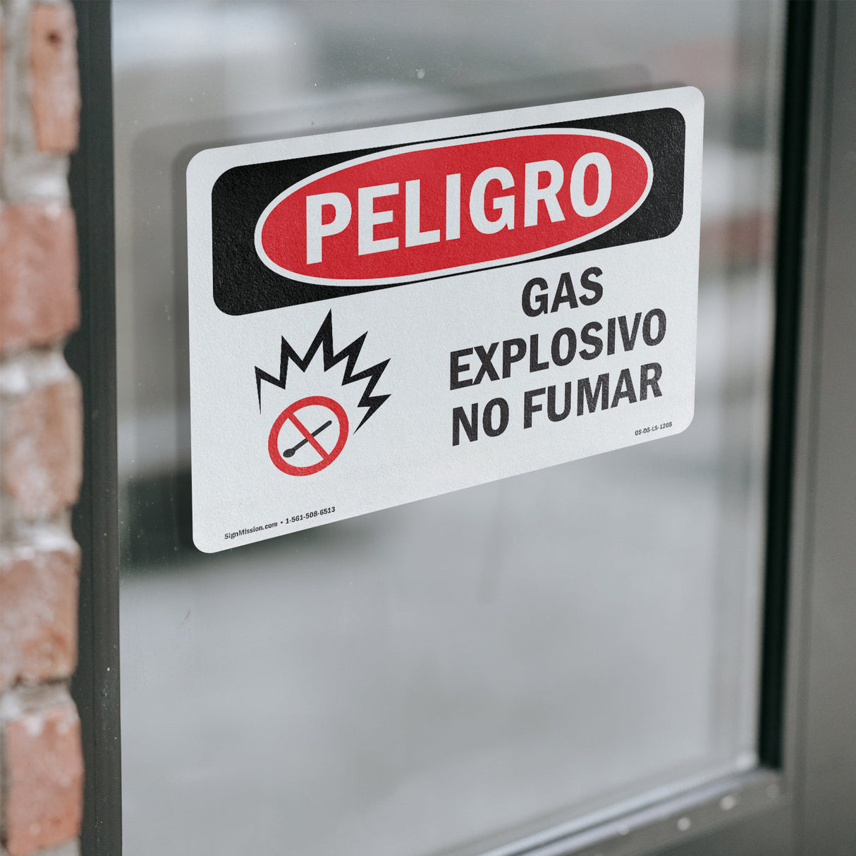 Explosive Gas No Smoking Spanish