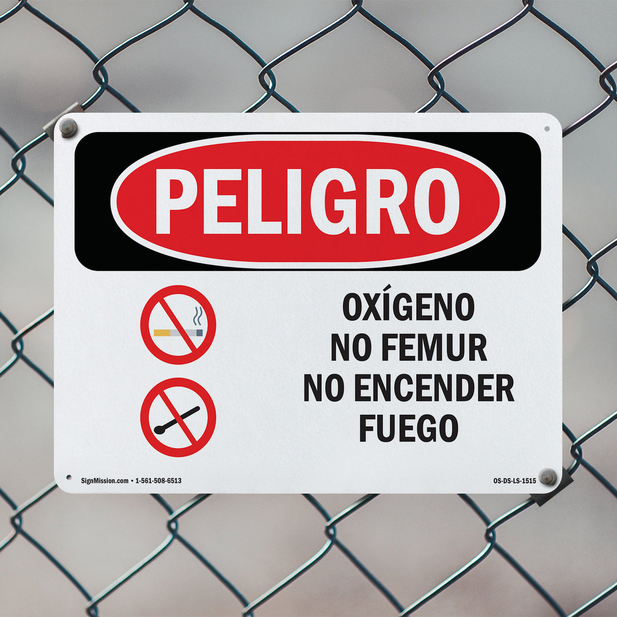 Oxygen No Smoking No Open Flames