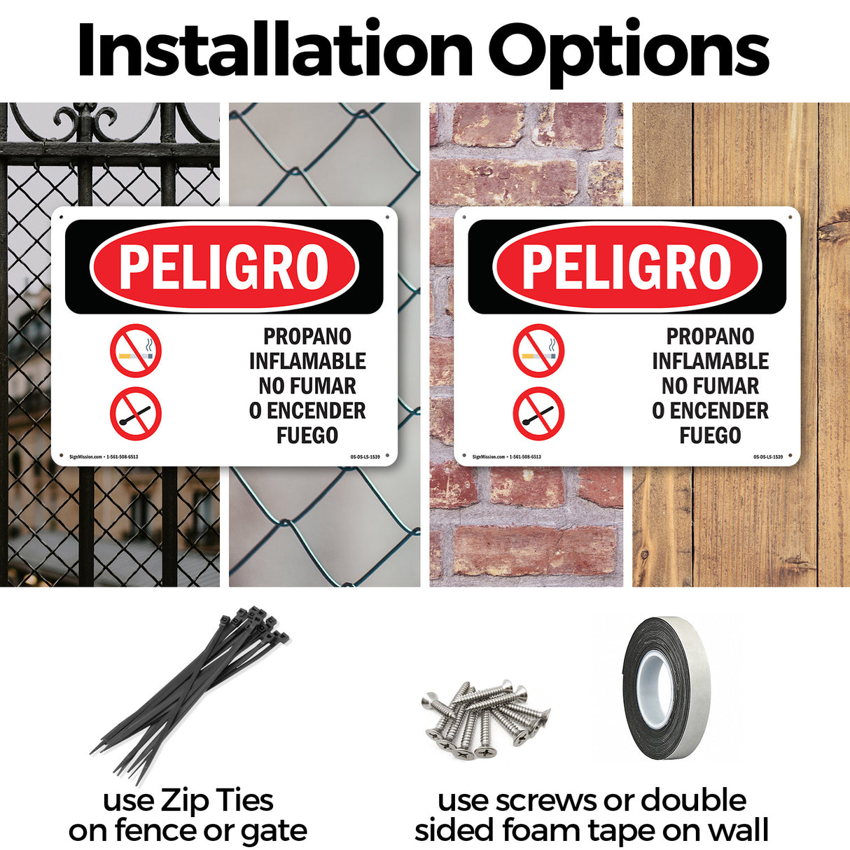 Propane Gas Flammable No Smoking