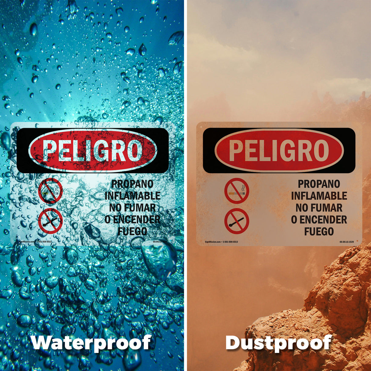 Propane Gas Flammable No Smoking