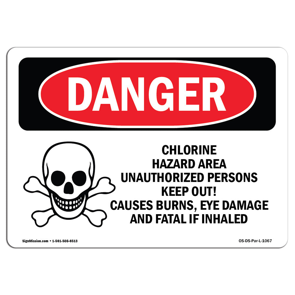 Chlorine Hazard Area