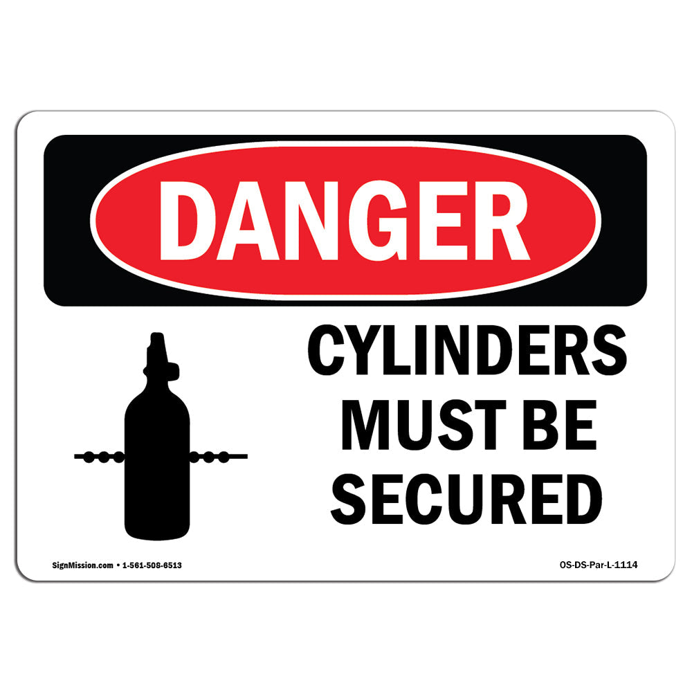 Cylinders Must Be Secured