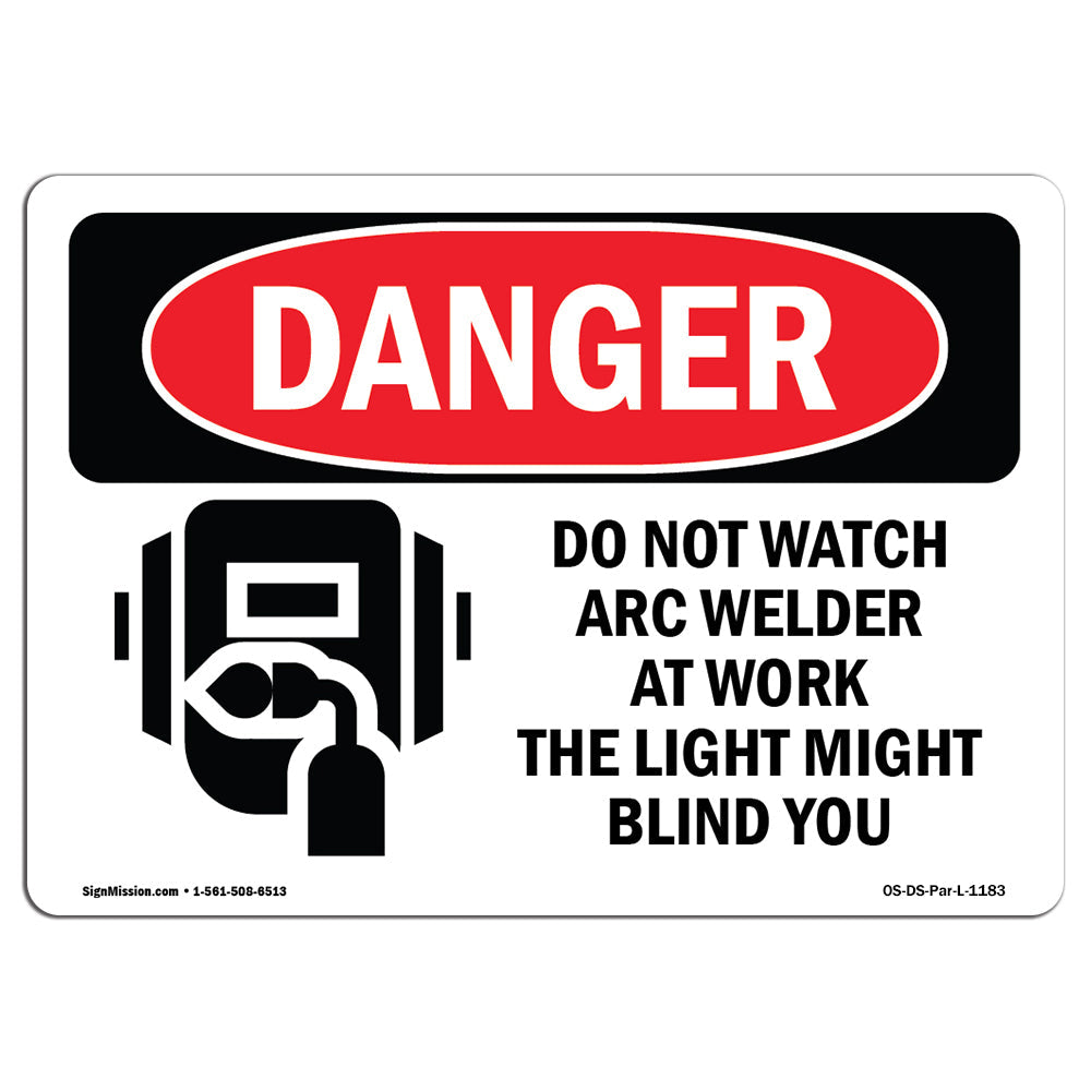 Do Not Watch Arc Welder At Work
