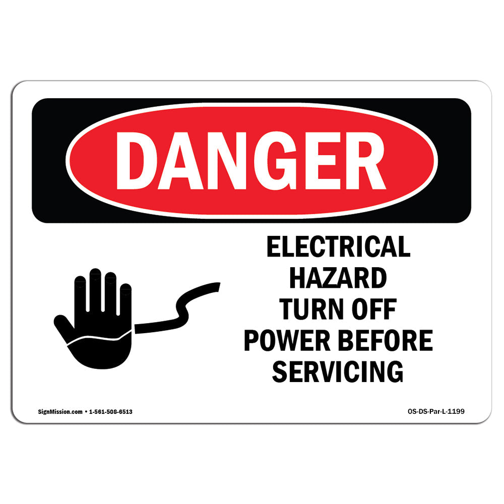 Electrical Hazard Turn Off Power