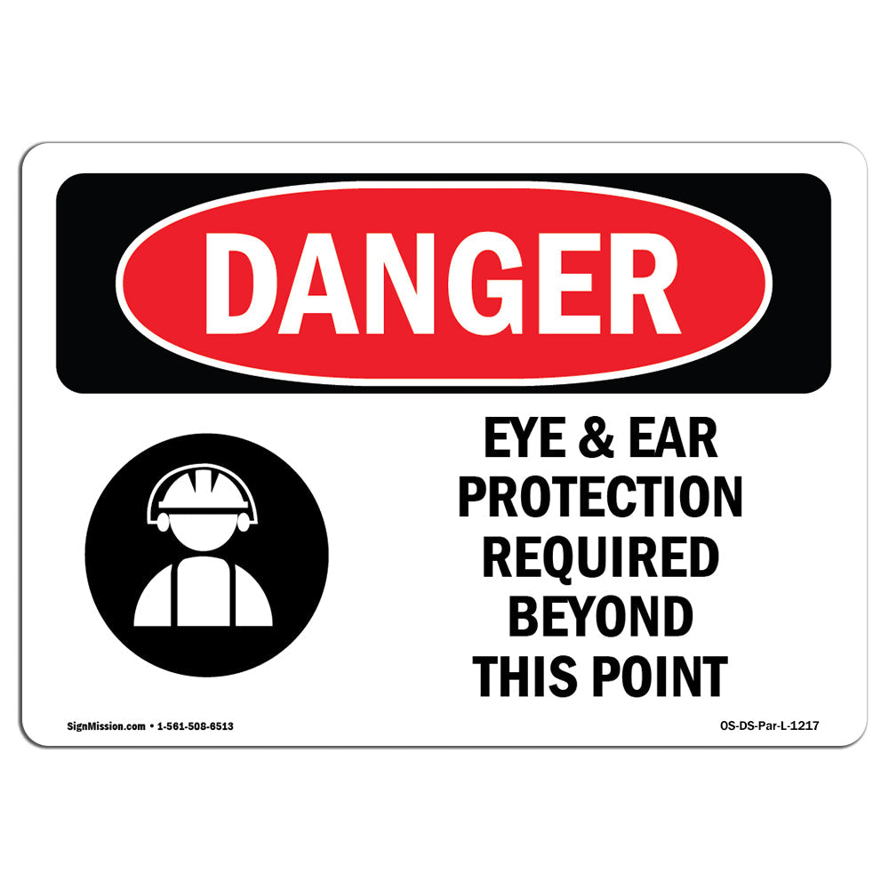 Eye And Ear Protection Required