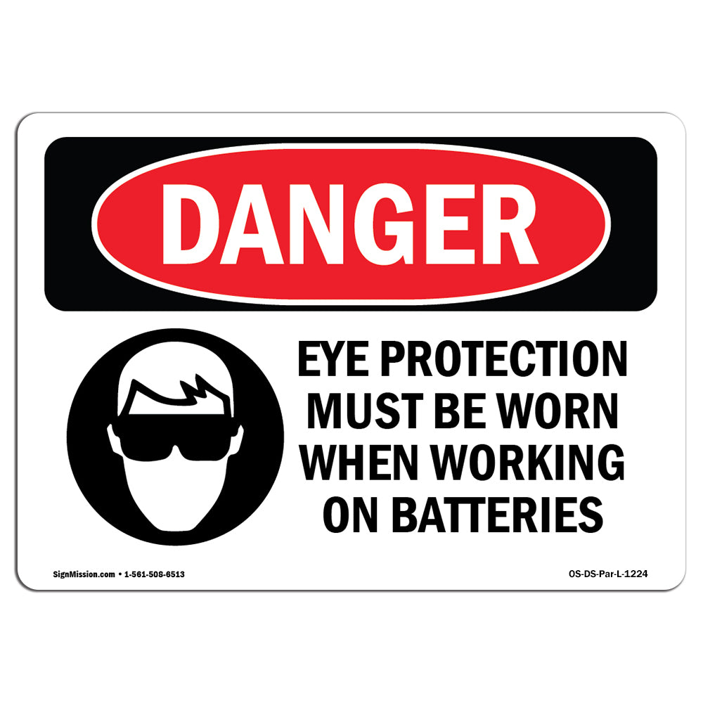 Eye Protection Must Be Worn