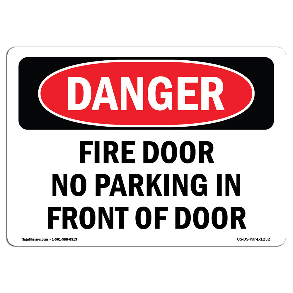 Fire Door No Parking In Front Of Door
