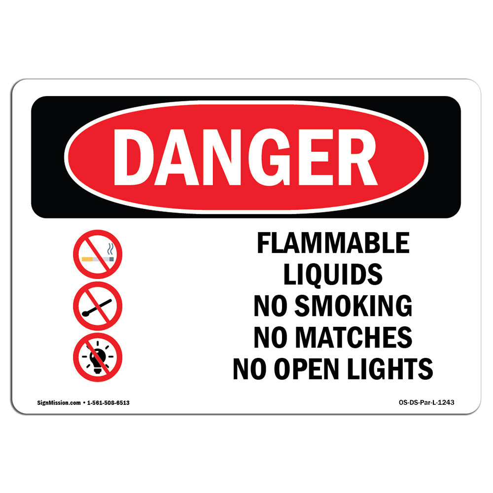 Flammable Liquids No Smoking Matches