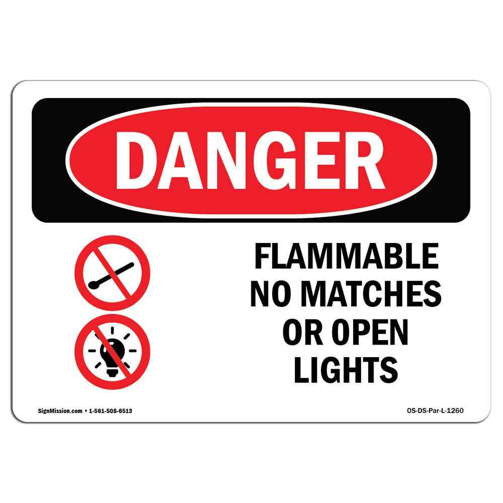 Flammable No Matches Or Open Lights