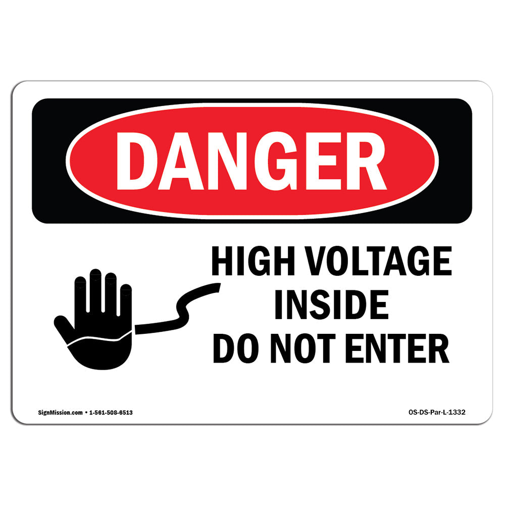 High Voltage Inside Do Not Enter